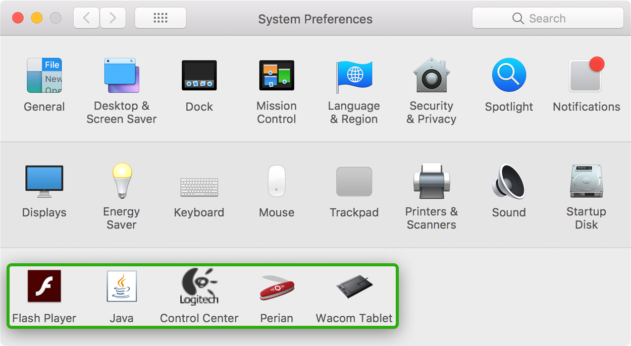 delete preference panes on macOS delete preference panes on macOS