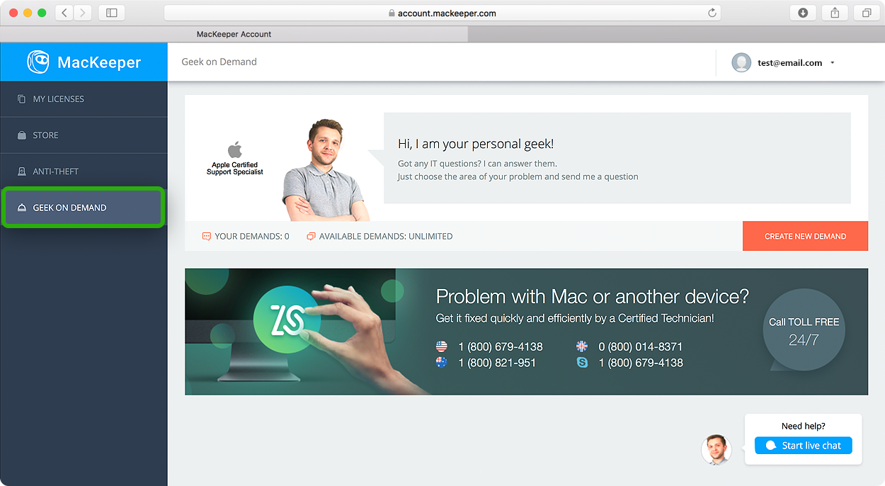 MacKeeper support MacKeeper support