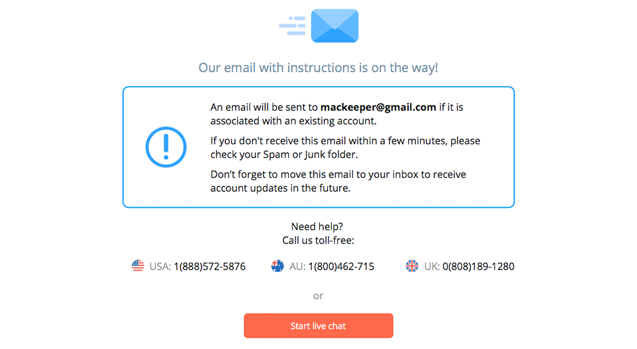 forgot your MacKeeper password forgot your MacKeeper password