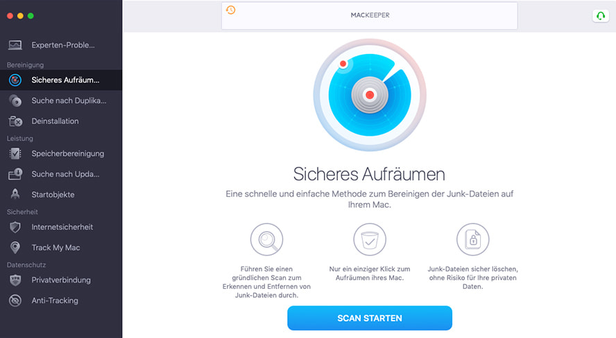 mackeeper safe cleanup